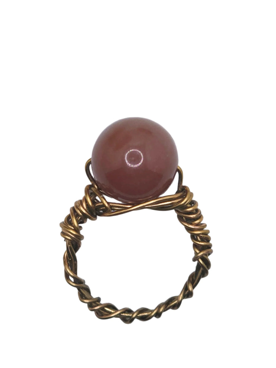 Red Agate Orbular - Pocket Rock Jewelry