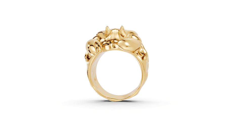 Aloof Crab - 10K Yellow Gold - Pocket Rock Jewelry