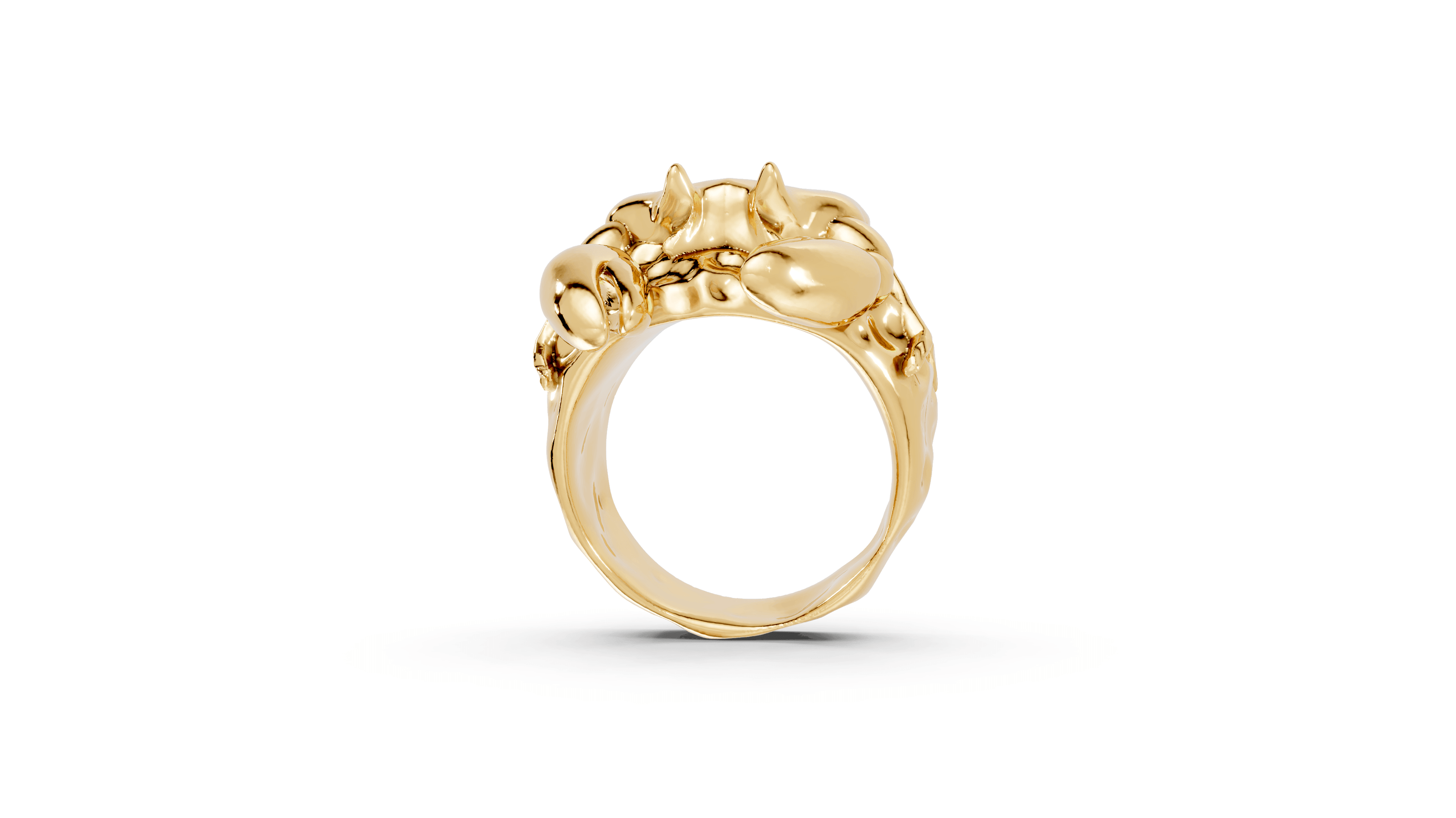 Aloof Crab - 10K Yellow Gold - Pocket Rock Jewelry