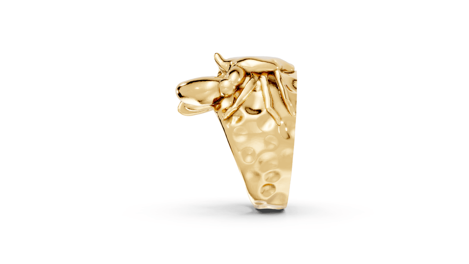 Aloof Crab - 10K Yellow Gold - Pocket Rock Jewelry