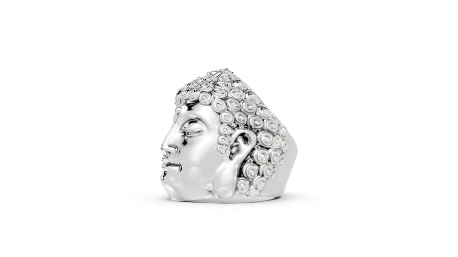 Buddha and Mara - Sterling - Pocket Rock Jewelry