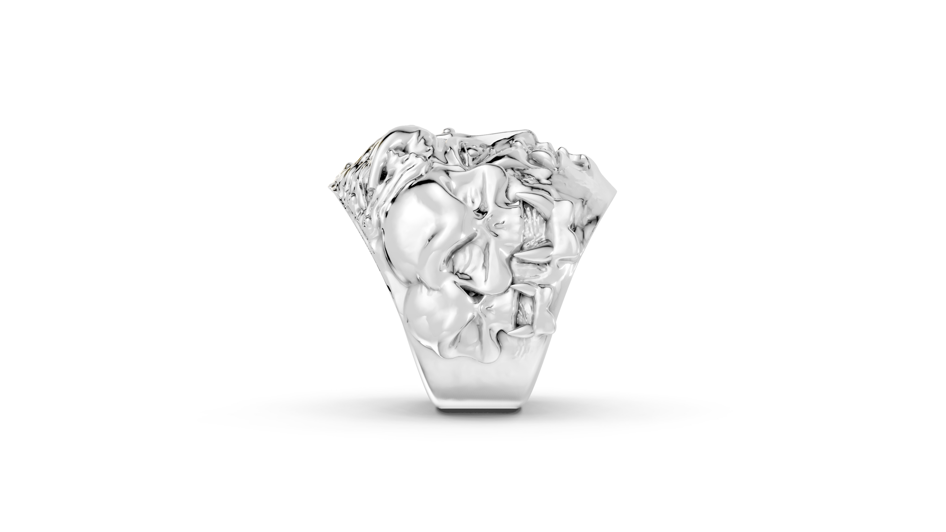 Buddha and Mara - Sterling - Pocket Rock Jewelry