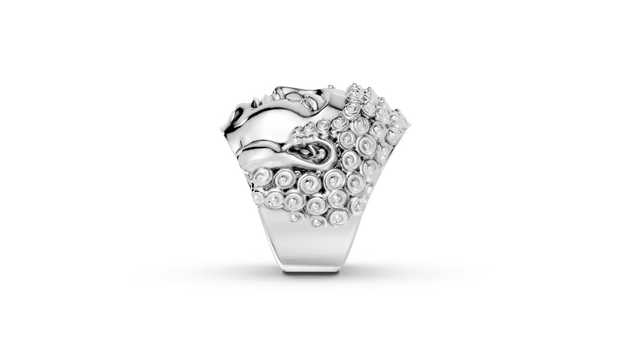 Buddha and Mara - Sterling - Pocket Rock Jewelry