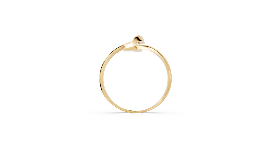 Hearts and Arrows - 10K Yellow Gold - Pocket Rock Jewelry