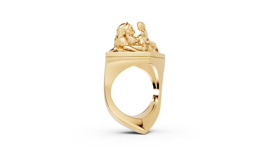Tamed - 10K Yellow Gold - Pocket Rock Jewelry