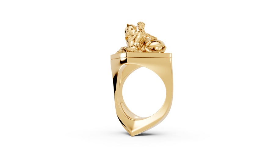 Tamed - 10K Yellow Gold - Pocket Rock Jewelry