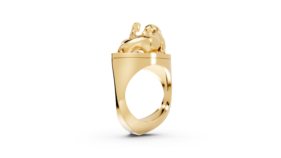 Tamed - 10K Yellow Gold - Pocket Rock Jewelry