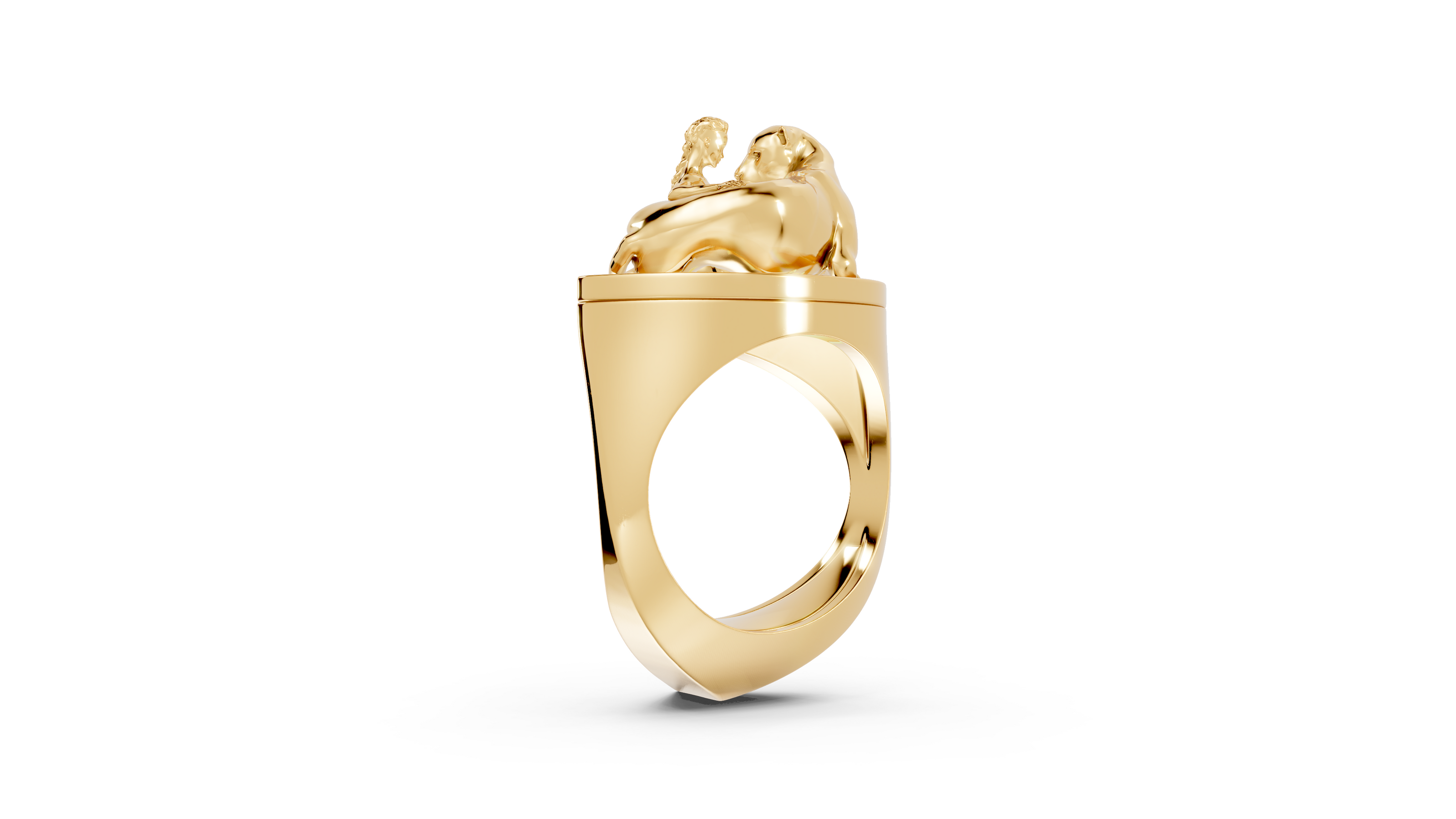 Tamed - 10K Yellow Gold - Pocket Rock Jewelry