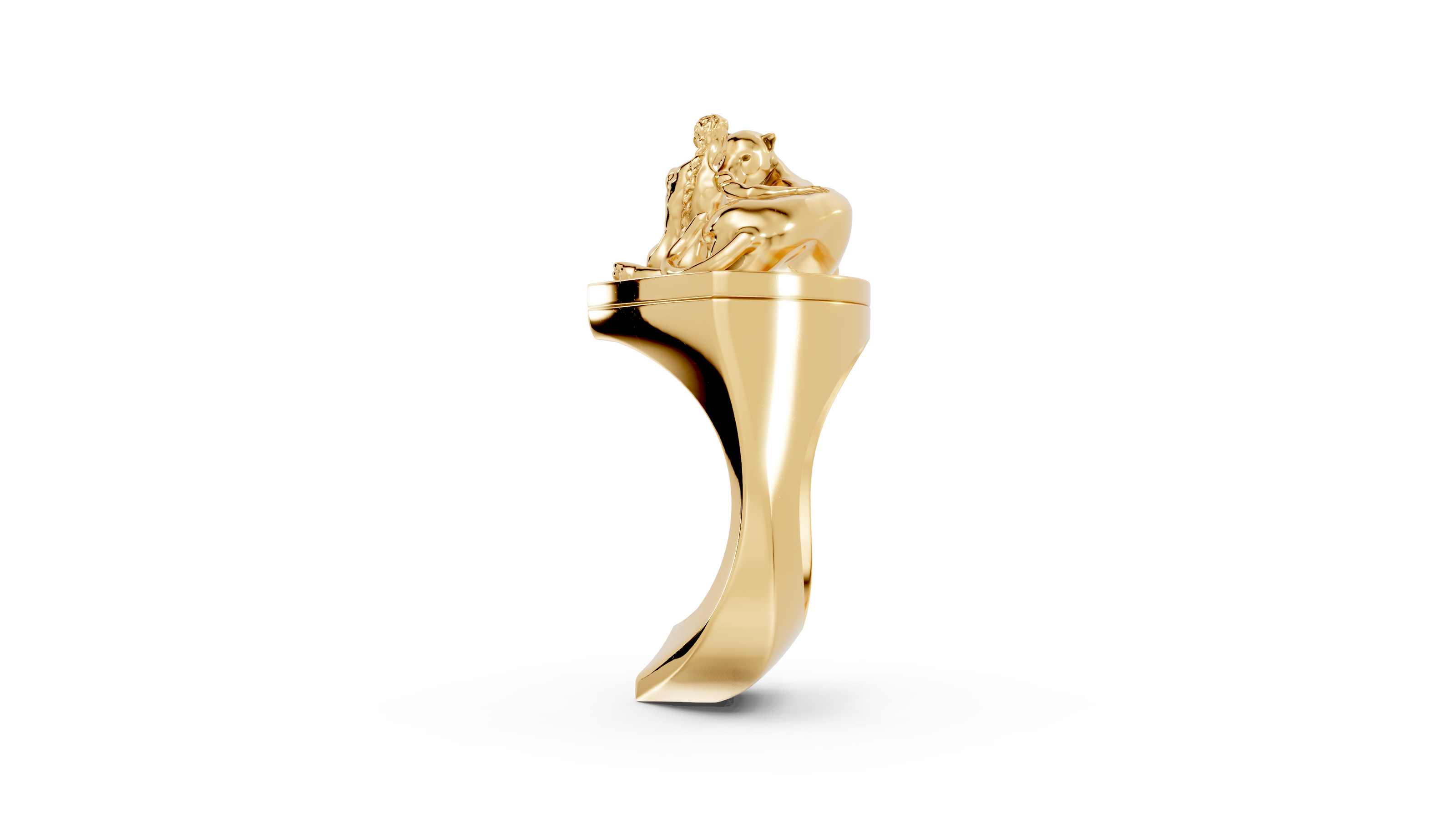 Tamed - 10K Yellow Gold - Pocket Rock Jewelry