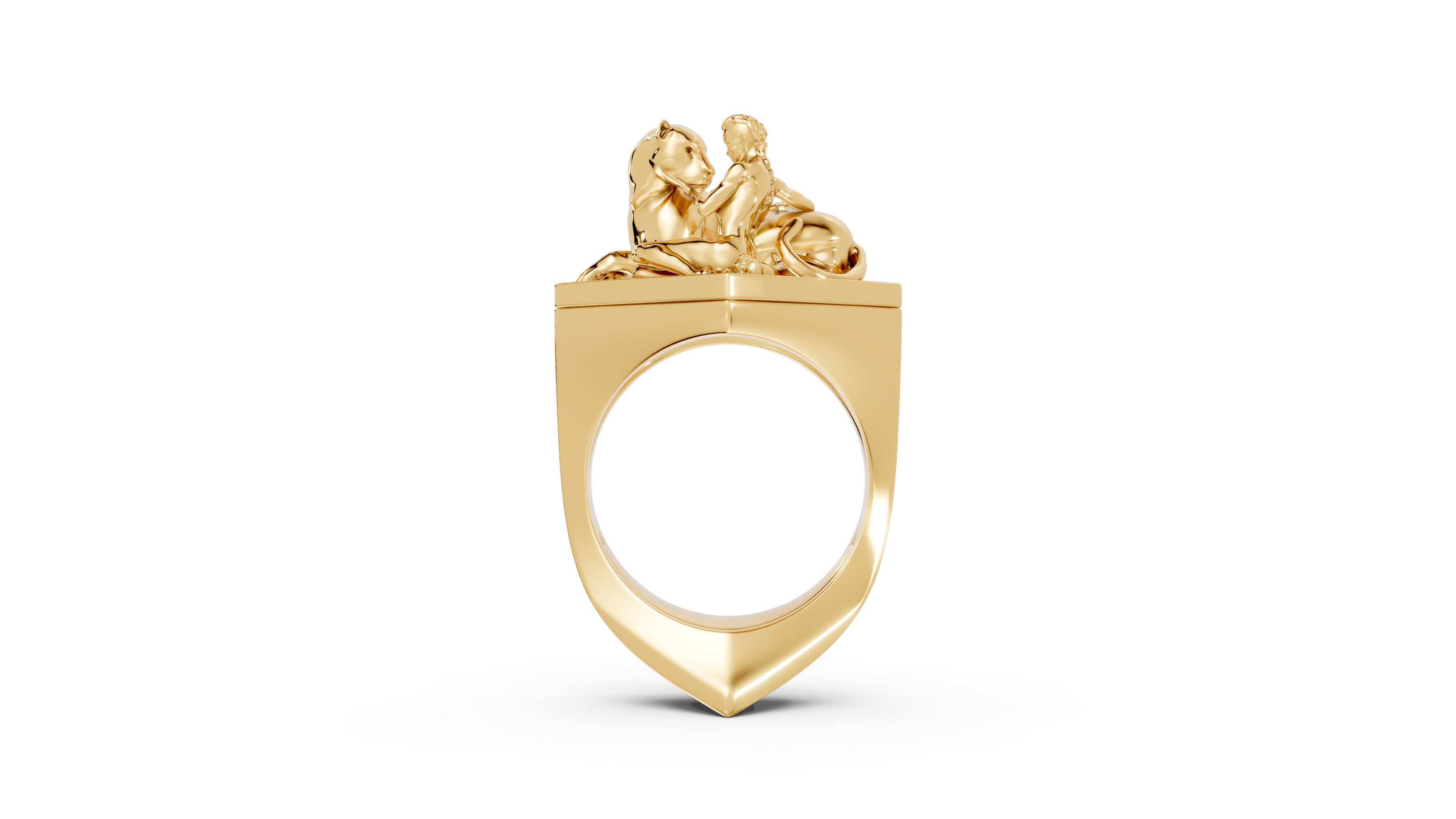 Tamed - 10K Yellow Gold - Pocket Rock Jewelry