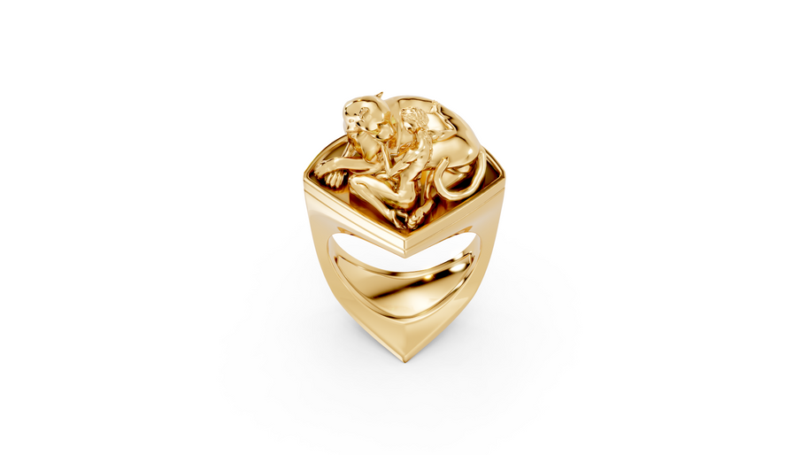 Tamed - 10K Yellow Gold - Pocket Rock Jewelry