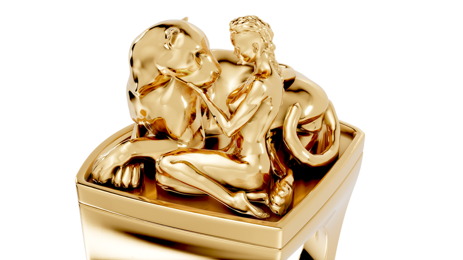 Tamed - 10K Yellow Gold - Pocket Rock Jewelry