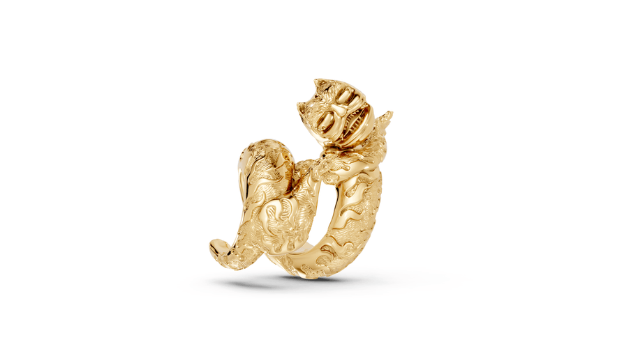 Yokai - 10K Yellow Gold - Pocket Rock Jewelry