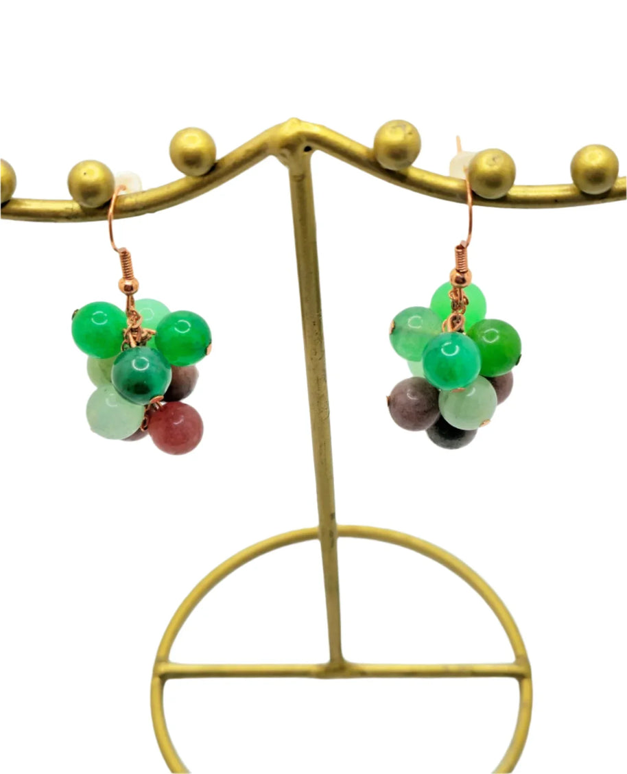Red and Green Grapes - Pocket Rock Jewelry