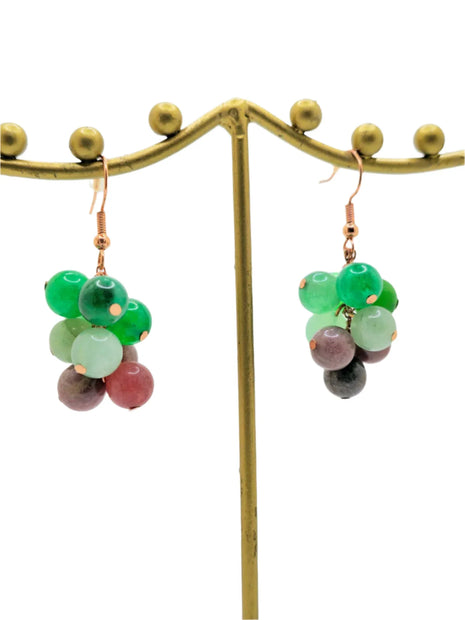 Red and Green Grapes - Pocket Rock Jewelry