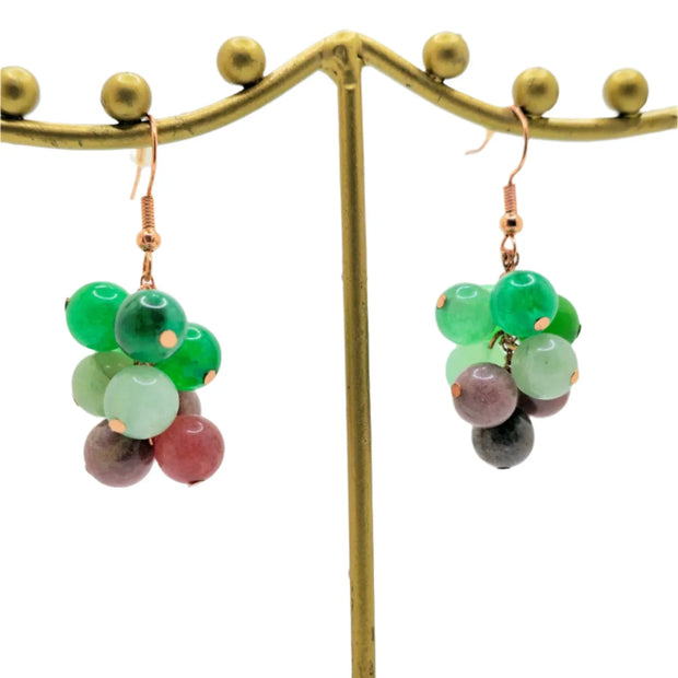 Red and Green Grapes - Pocket Rock Jewelry