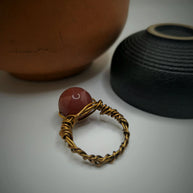 Red Agate Orbular - Pocket Rock Jewelry