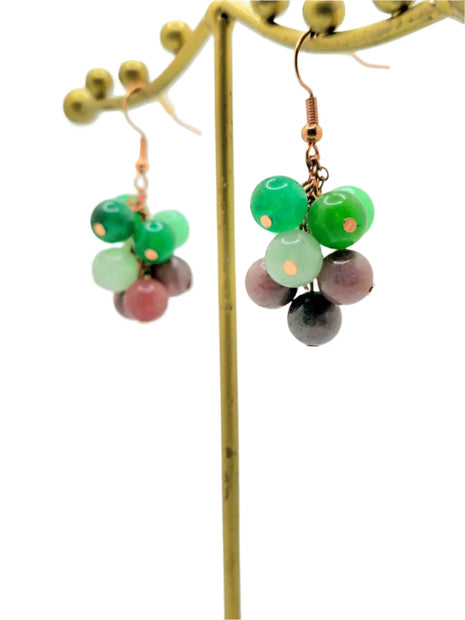 Red and Green Grapes - Pocket Rock Jewelry