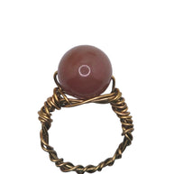 Red Agate Orbular - Pocket Rock Jewelry