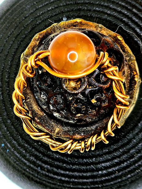 Carnelian Orb - Pocket Rock Jewelry