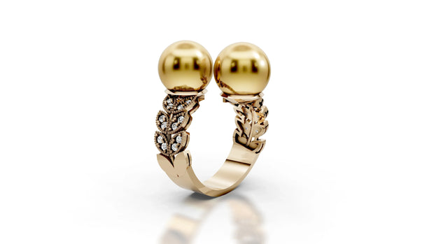 Golden Orbs - 14K Yellow Gold - Pocket Rock Jewelry