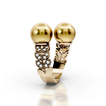 Golden Orbs - 14K Yellow Gold - Pocket Rock Jewelry