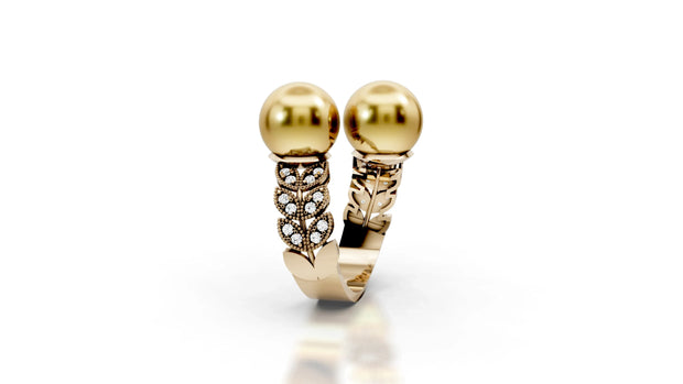 Golden Orbs - 14K Yellow Gold - Pocket Rock Jewelry