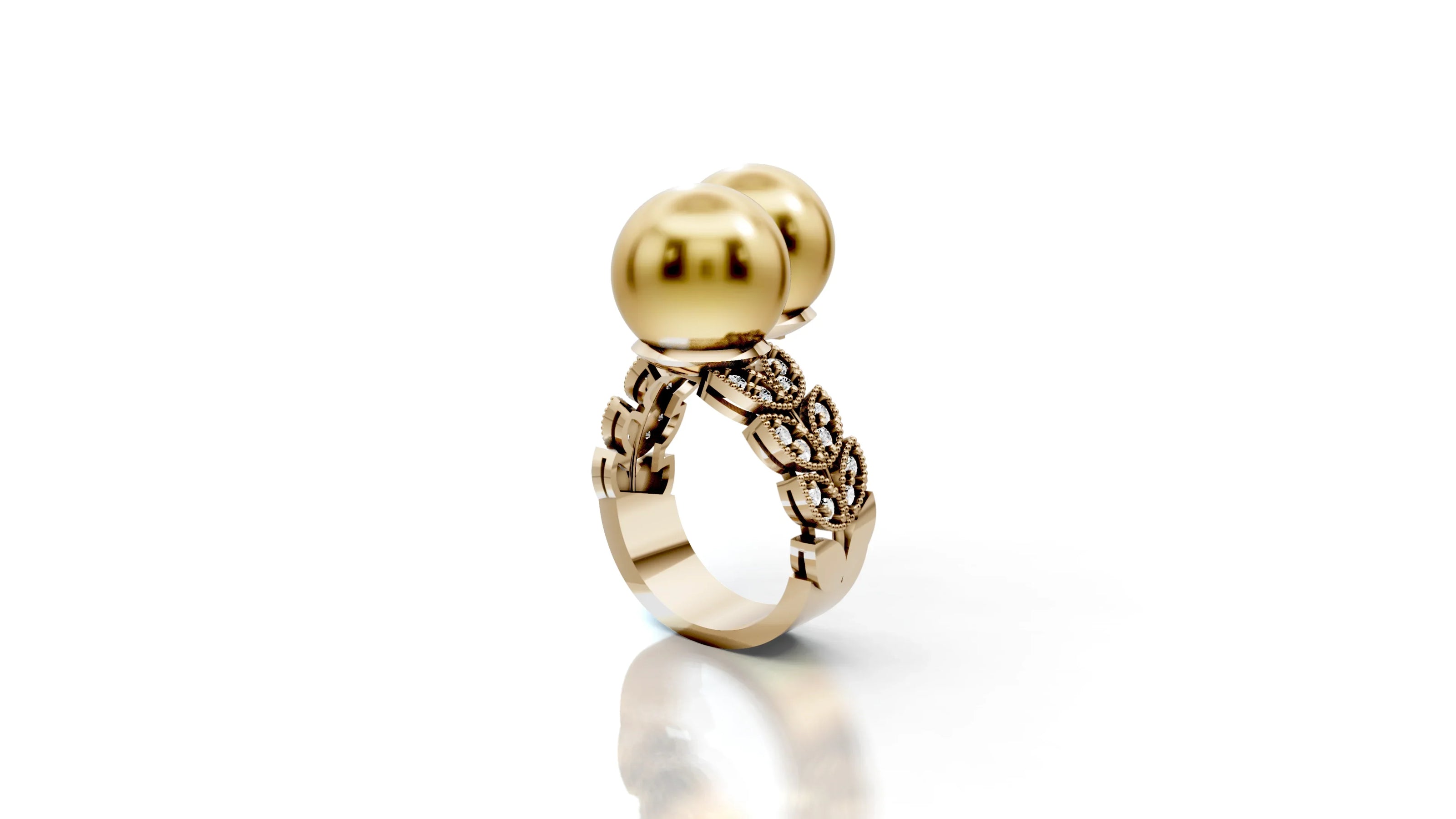Golden Orbs - 14K Yellow Gold - Pocket Rock Jewelry