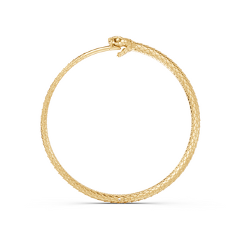 Gold hoops on a white background