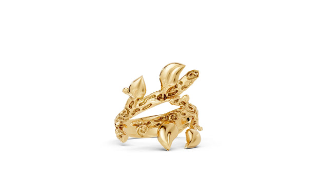 Twigs - 10K Yellow Gold - Pocket Rock Jewelry