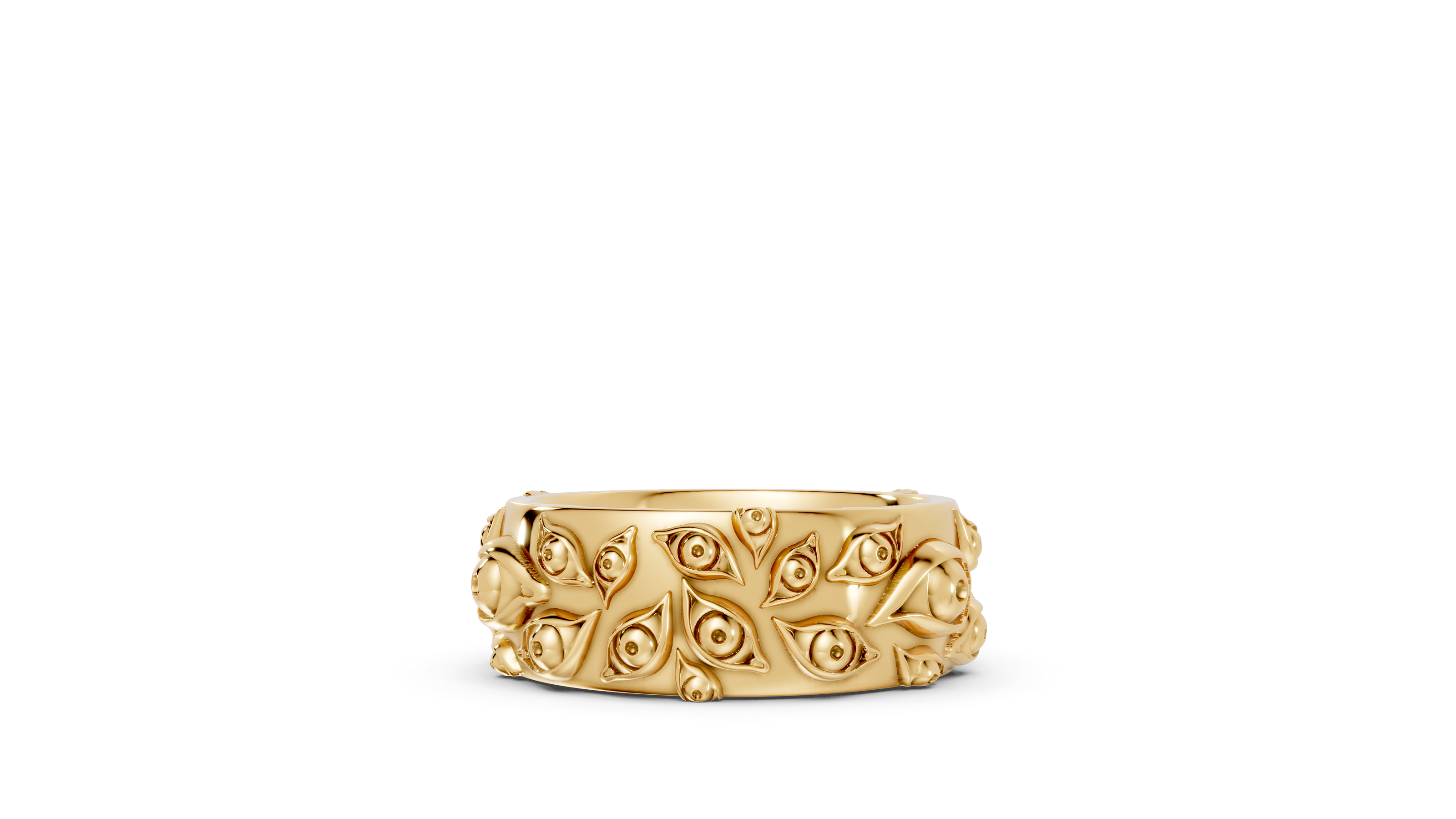 All Seeing Eyes - 10K Yellow Gold - Pocket Rock Jewelry
