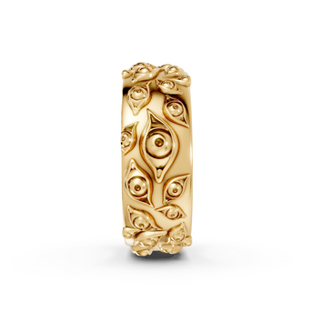 All Seeing Eyes - 10K Yellow Gold - Pocket Rock Jewelry