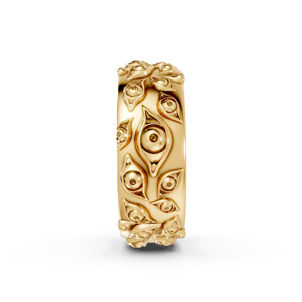 All Seeing Eyes - 10K Yellow Gold - Pocket Rock Jewelry