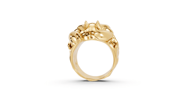 Aloof Crab - 10K Yellow Gold - Pocket Rock Jewelry