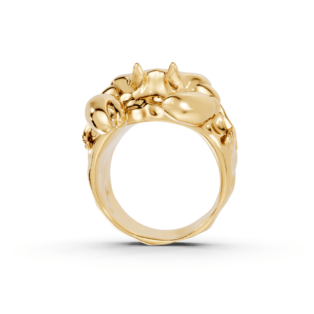 Aloof Crab - 10K Yellow Gold - Pocket Rock Jewelry