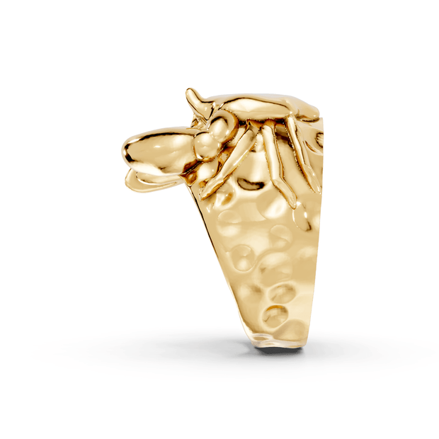 Aloof Crab - 10K Yellow Gold - Pocket Rock Jewelry