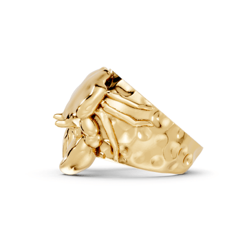 Aloof Crab - 10K Yellow Gold - Pocket Rock Jewelry