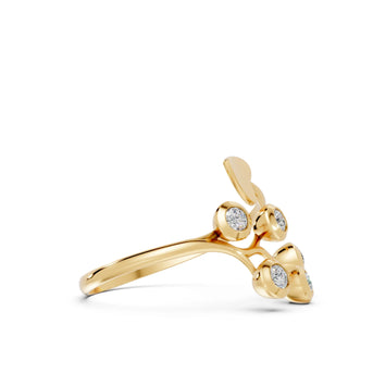 Arrow Heart Bypass - 10K Yellow Gold - Pocket Rock Jewelry