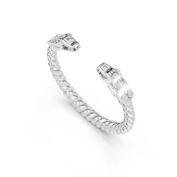 Silver hoop earrings on a white background