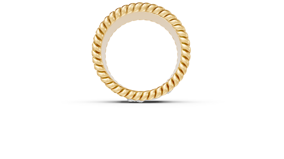 "The Last Supper" Band - 10K Yellow Gold - Pocket Rock Jewelry
