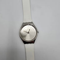 Swatch Skindoree White Silicone Watch (SYXS108) Skin Irony