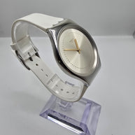 Swatch Skindoree White Silicone Watch (SYXS108) Skin Irony