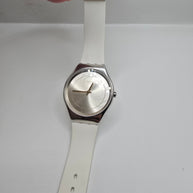 Swatch Skindoree White Silicone Watch (SYXS108) Skin Irony