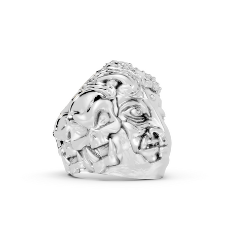 Buddha and Mara - Sterling - Pocket Rock Jewelry