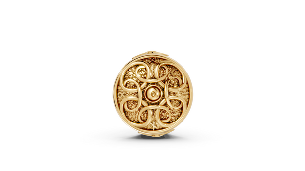 Celtic Shield - 10K Yellow Gold - Pocket Rock Jewelry
