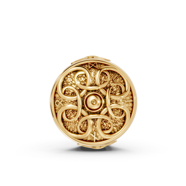 Celtic Shield - 10K Yellow Gold - Pocket Rock Jewelry