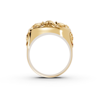 Celtic Shield - 10K Yellow Gold - Pocket Rock Jewelry