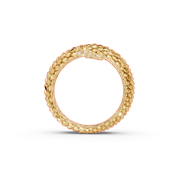 Coiled Snake - 10K Yellow Gold - Pocket Rock Jewelry