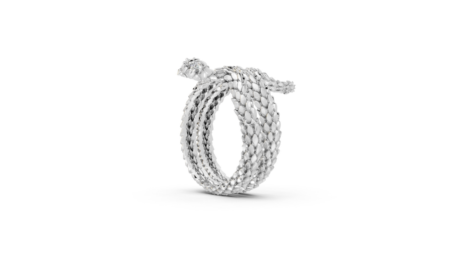 Coiled Snake - Sterling - Pocket Rock Jewelry