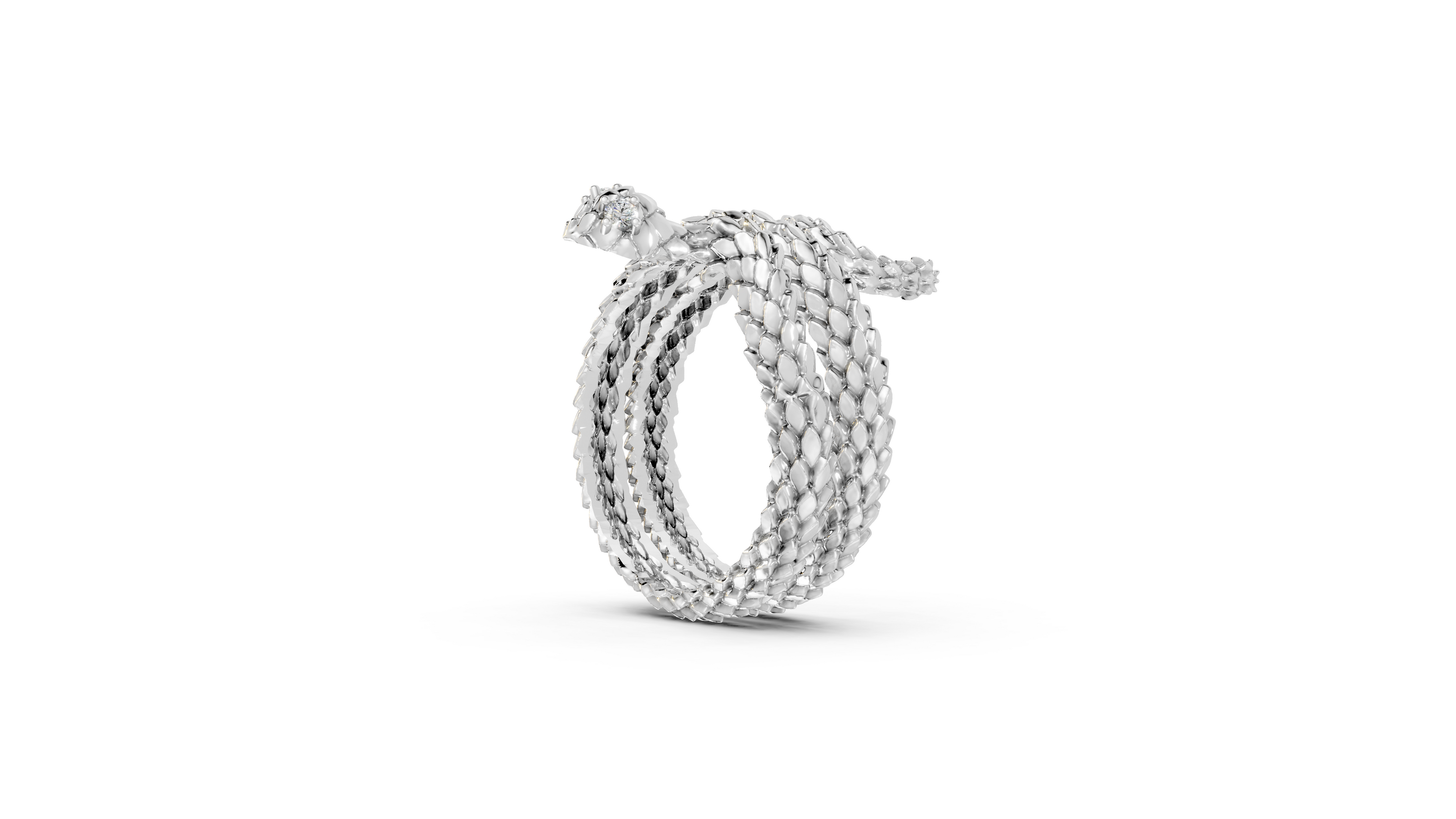Coiled Snake - Sterling - Pocket Rock Jewelry
